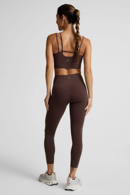 Glowzone High Waisted Midi Legging - Cocoa Plum