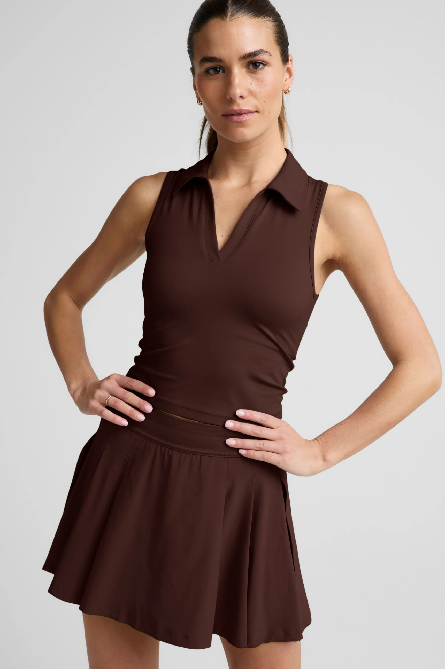 Sport Active Polo Tank - Iced Mocha