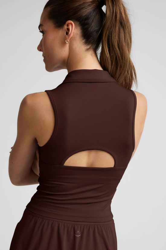 Sport Active Polo Tank - Iced Mocha