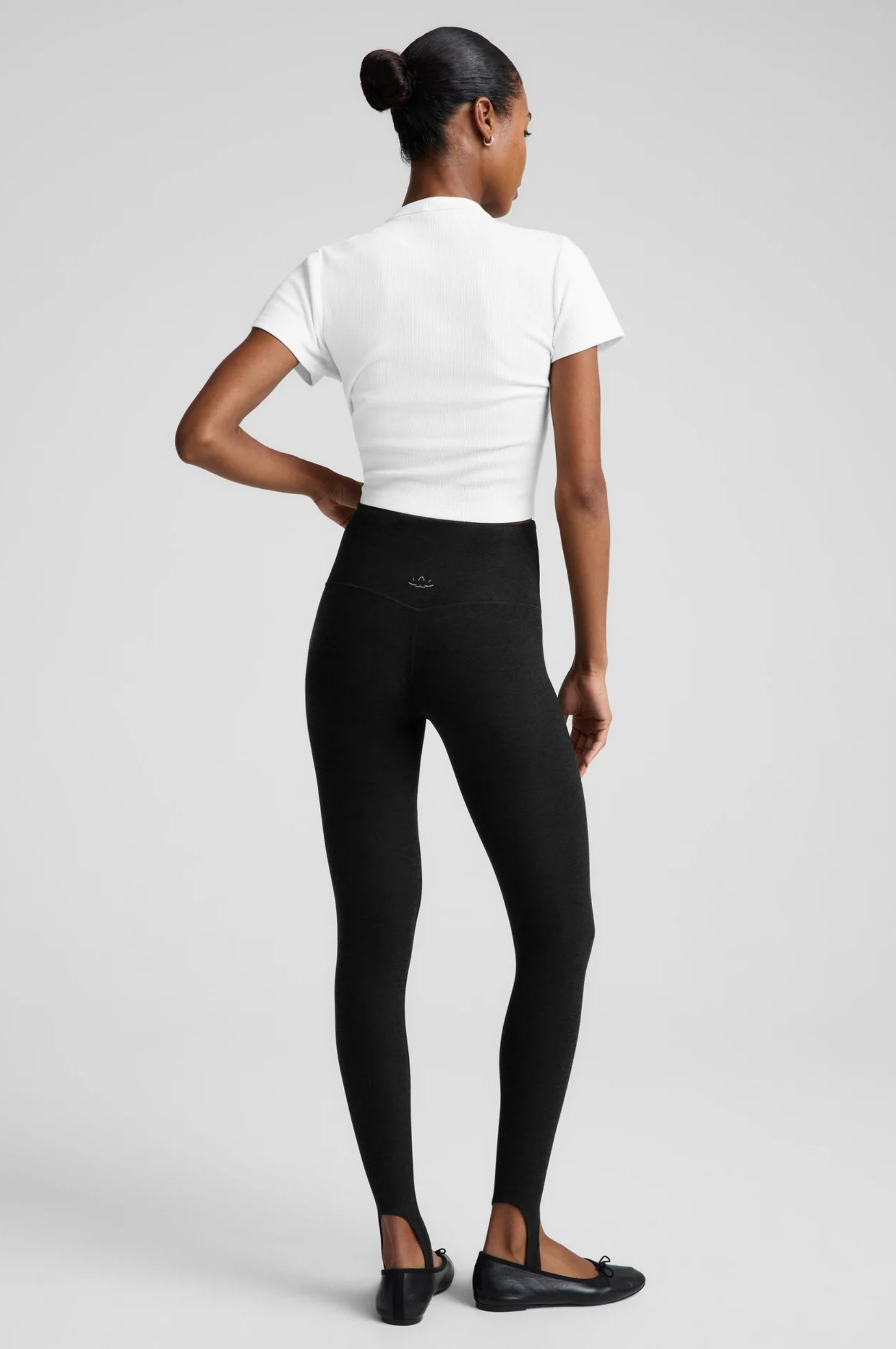 Spacedye Stirrup High Waisted Midi Legging - Darkest Night