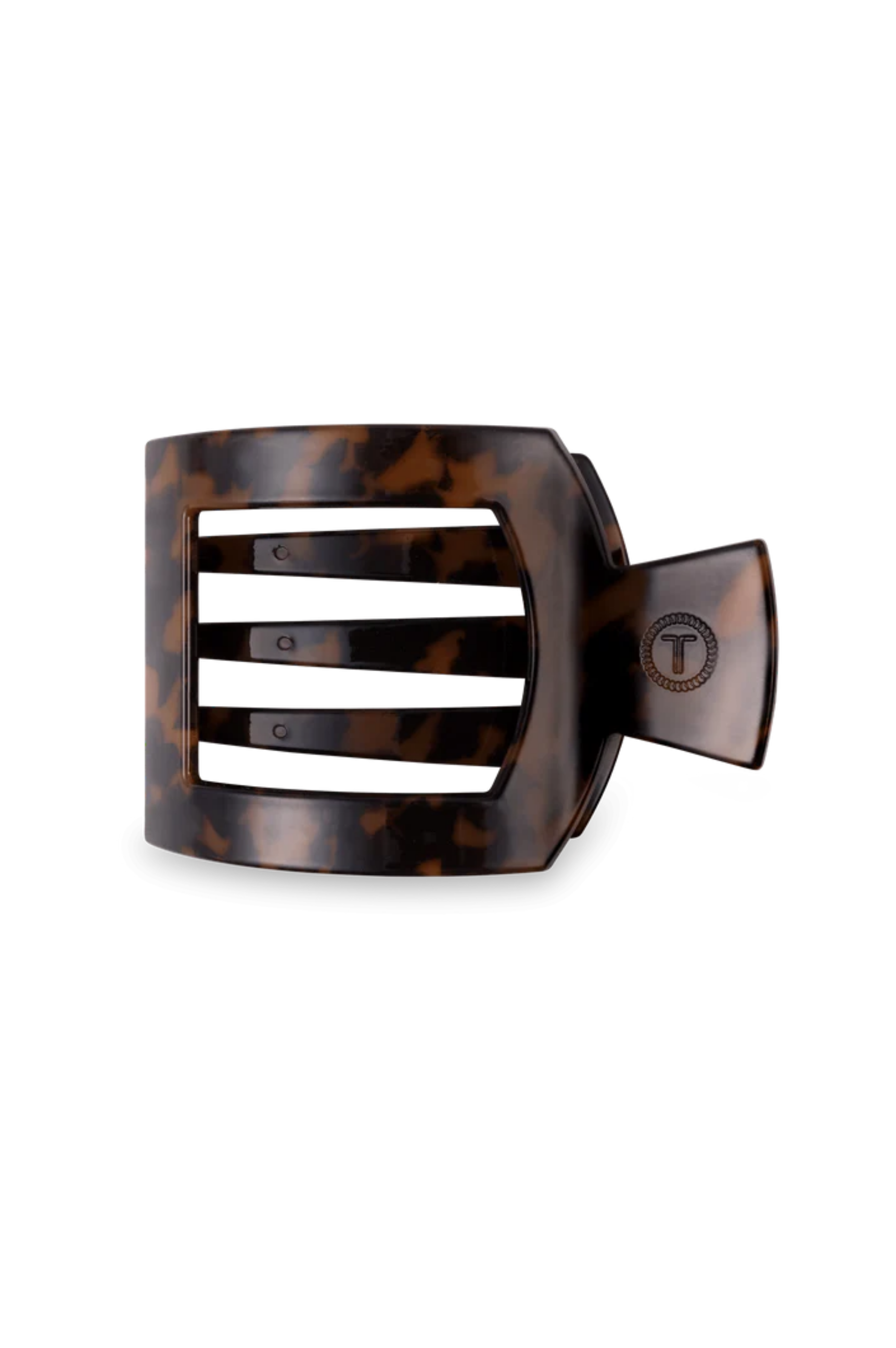 Medium Flat Square Hair Clip - Tortoise