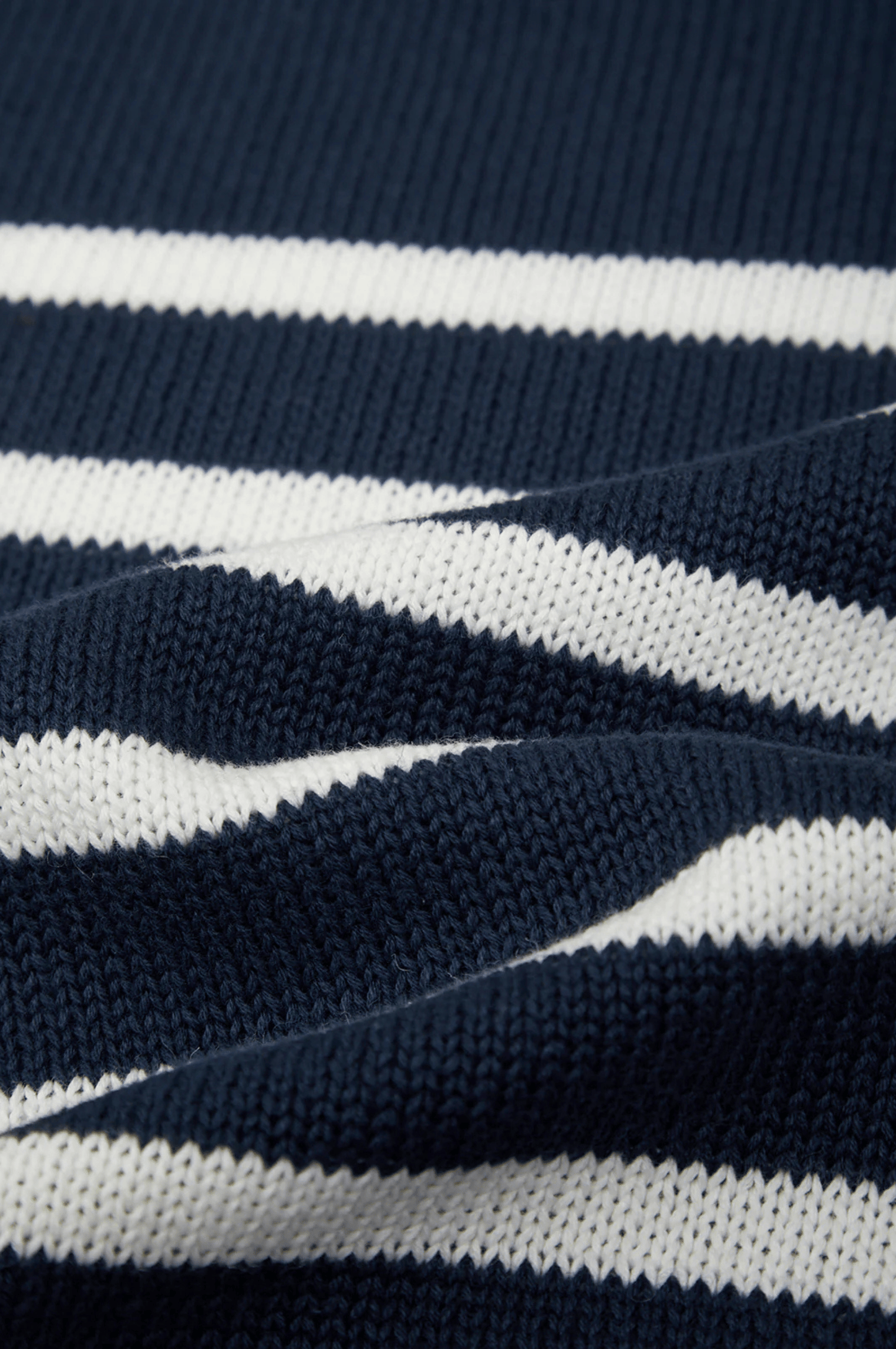 Hazel Striped Crew Neck Pullover - Dark Blue Combo