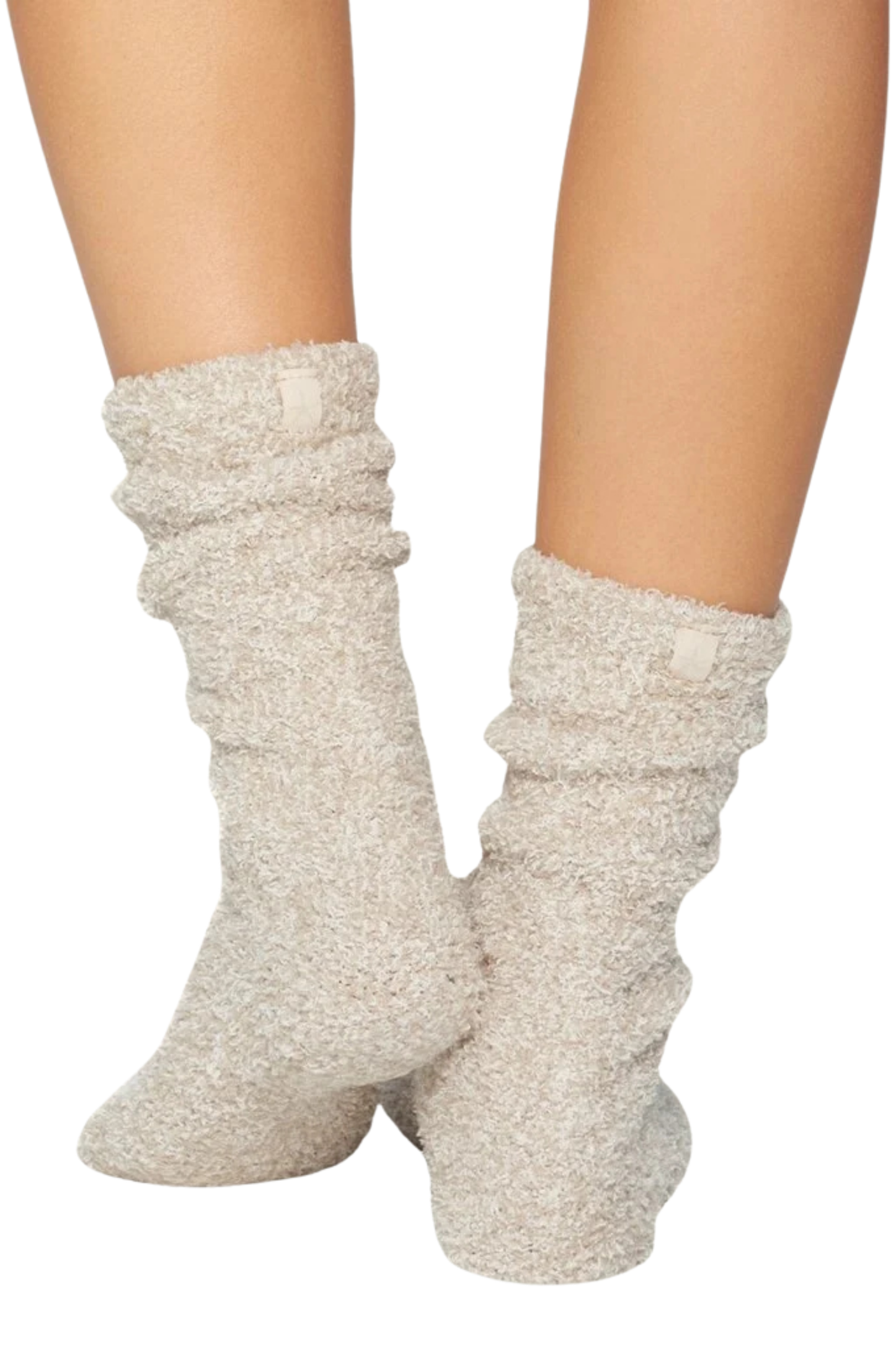 CozyChic Heathered Socks - Stone White