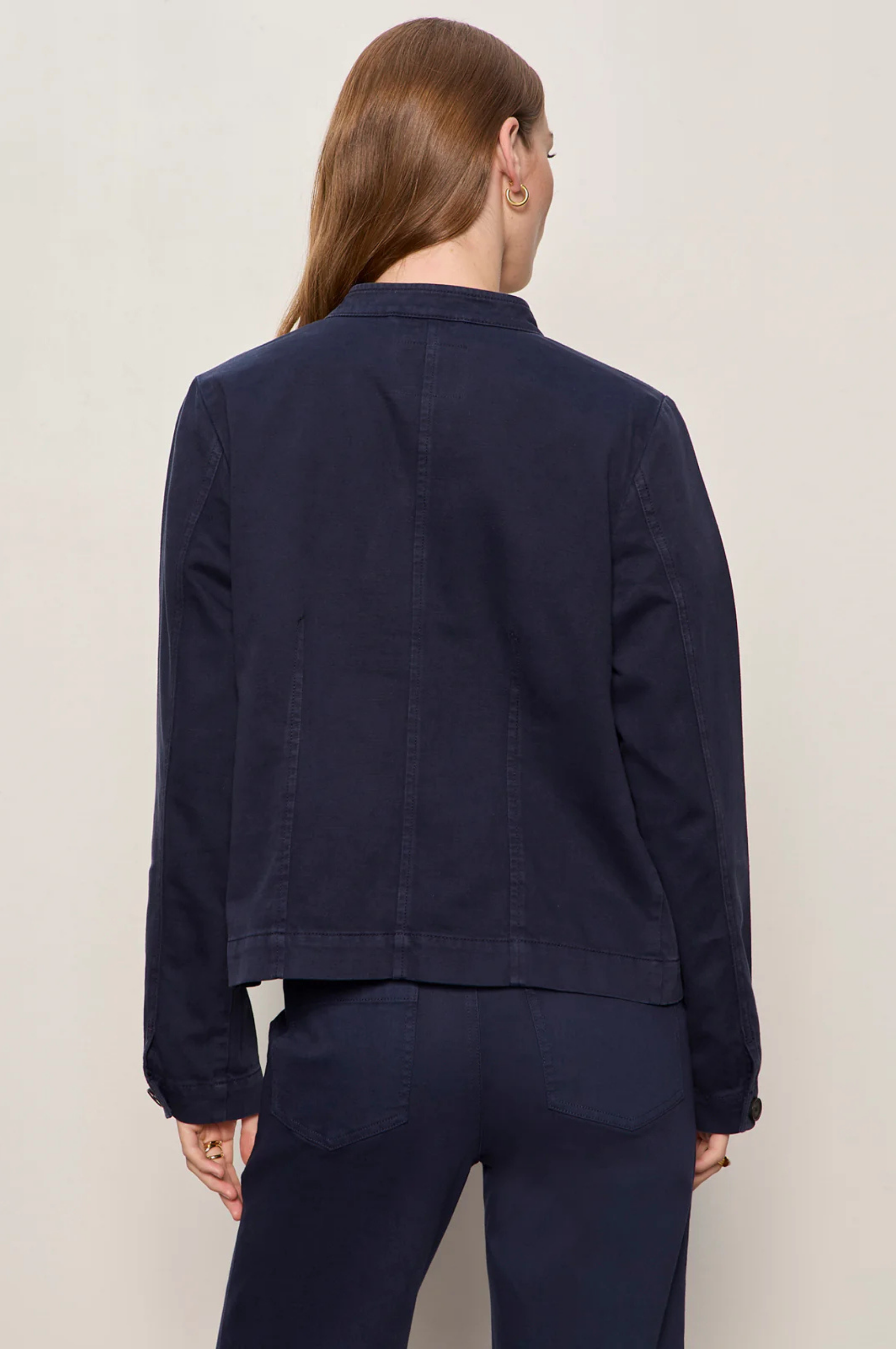 Ames Military Jacket - Navy Blazer