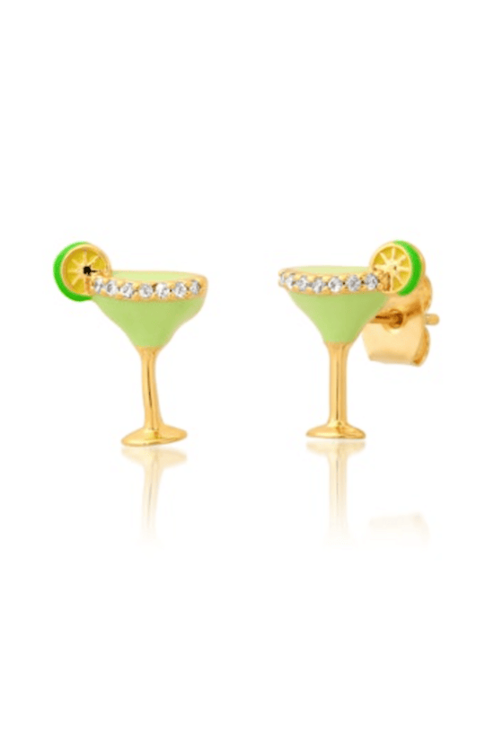 Enamel Margarita Studs
