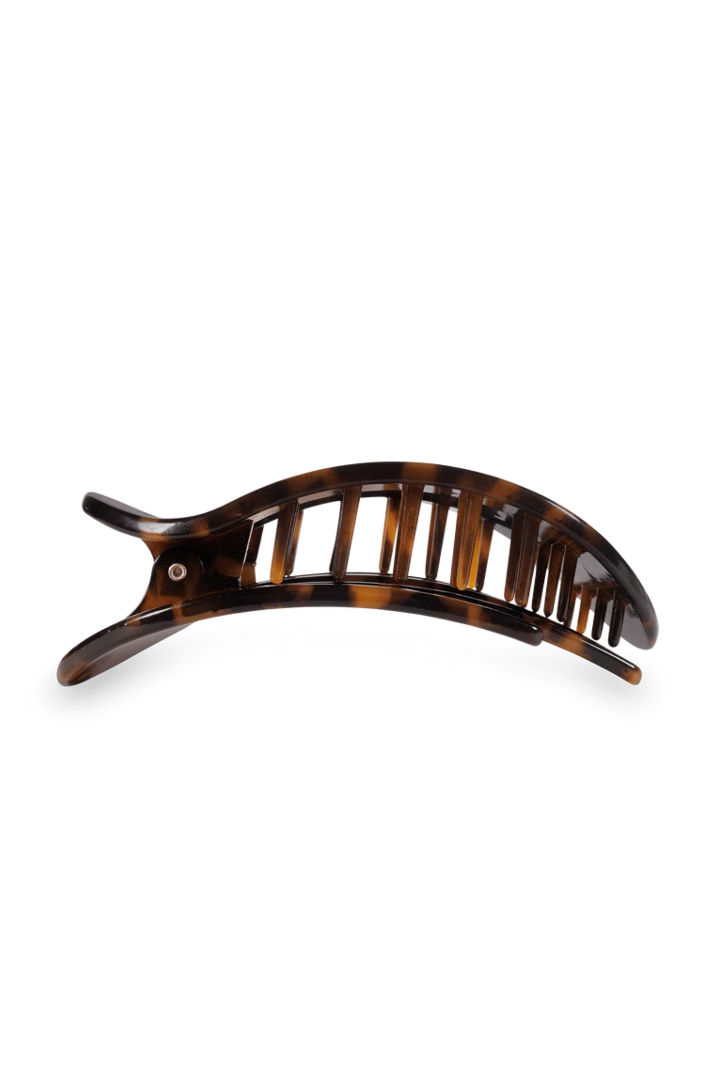 Medium Flat Round Clip - Tortoise