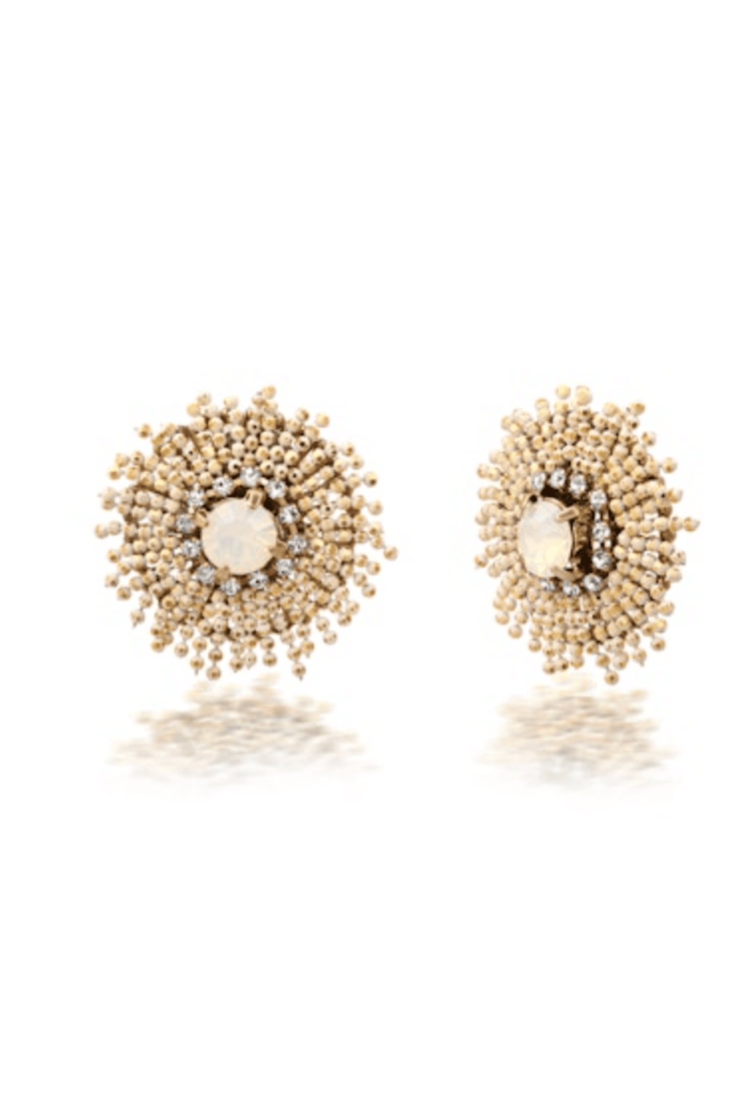 Silver Chain Starburst Earrings