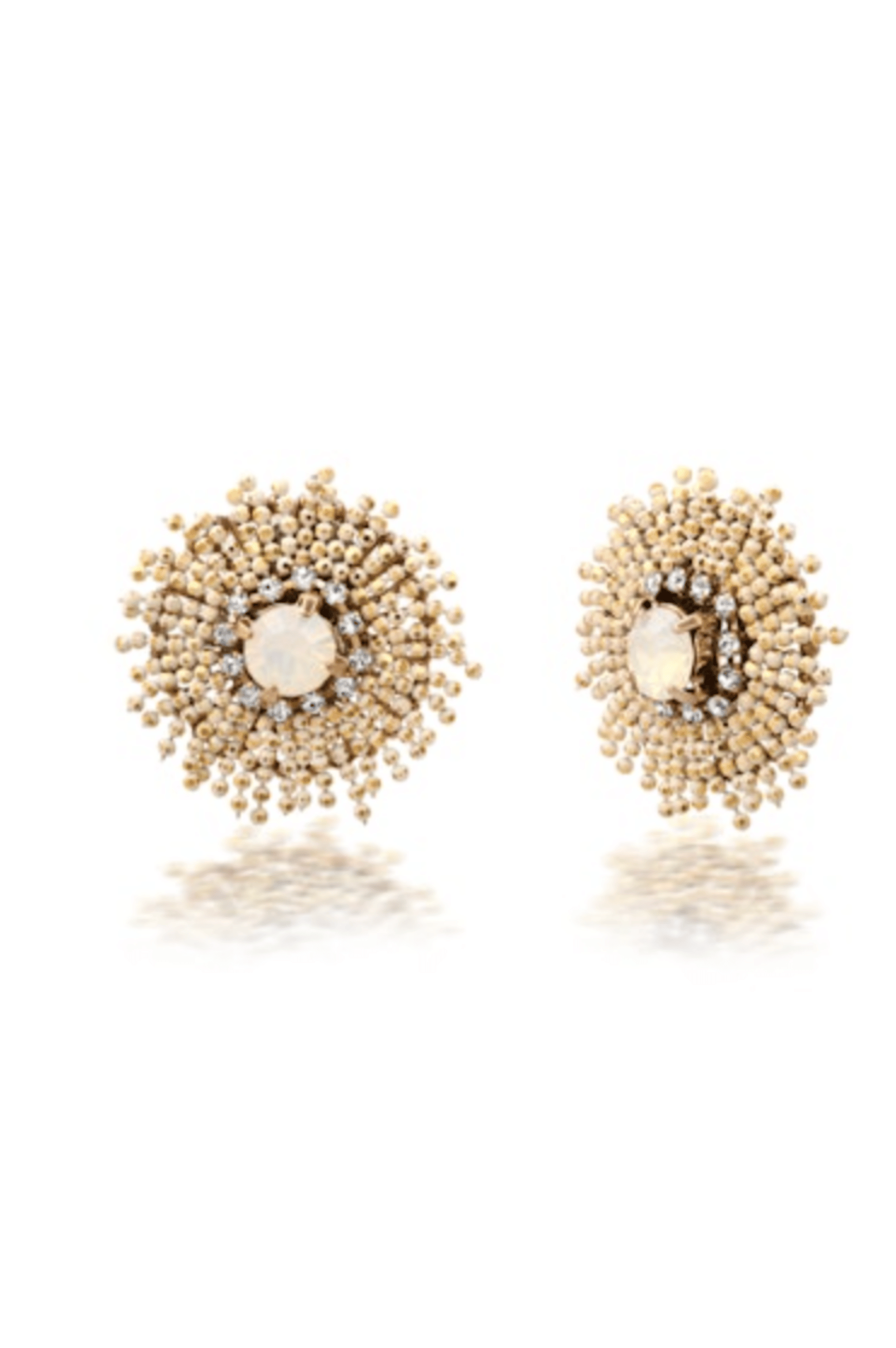Silver Chain Starburst Earrings