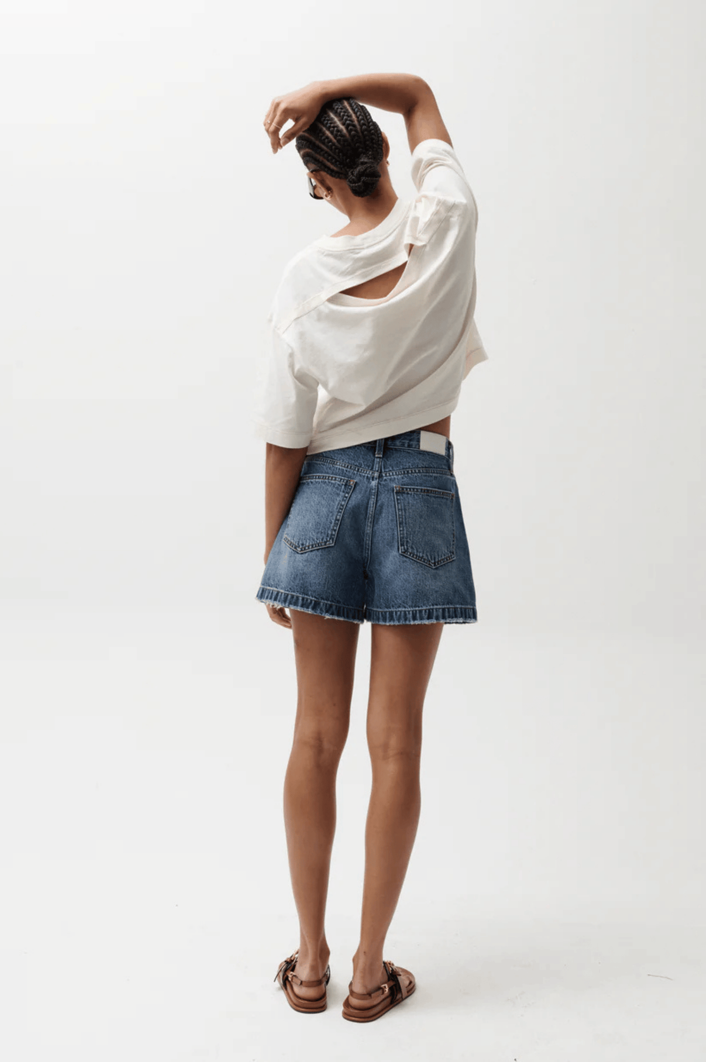 Saige High Rise A-Line Short - Wishbone