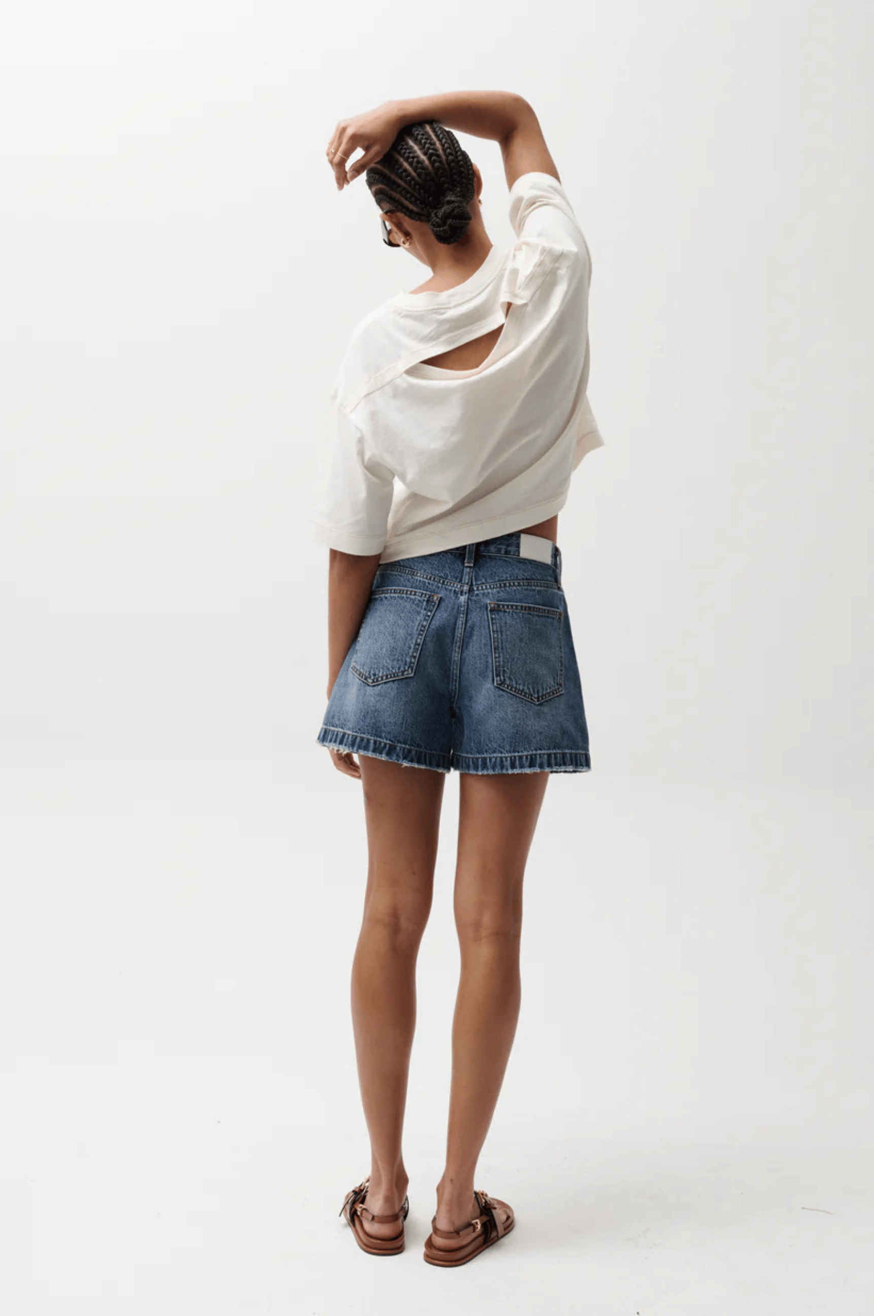 Saige High Rise A-Line Short - Wishbone