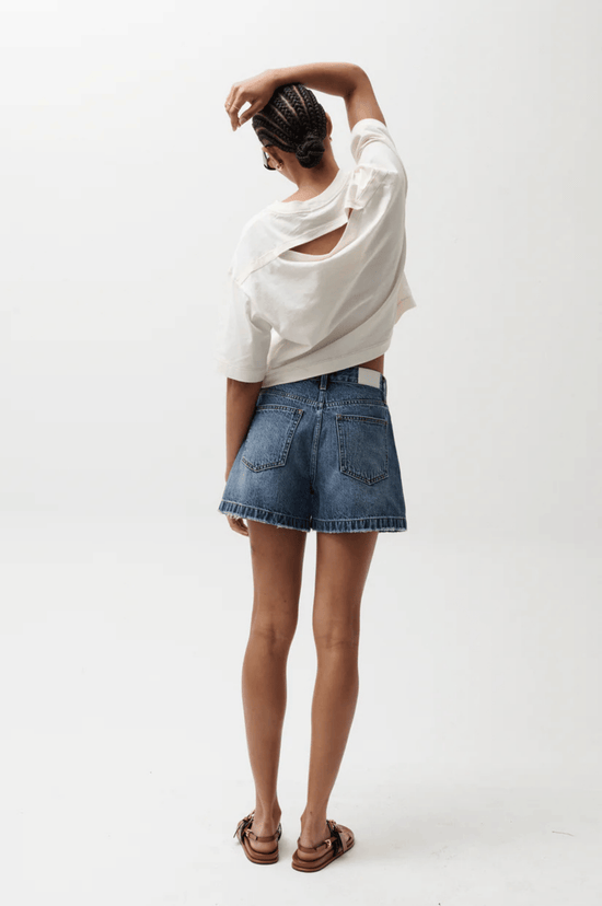 Saige High Rise A-Line Short - Wishbone