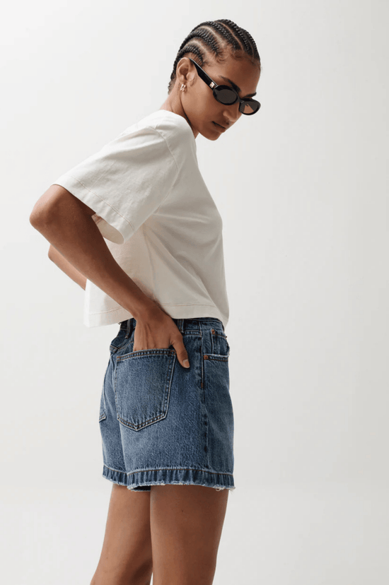 Saige High Rise A-Line Short - Wishbone