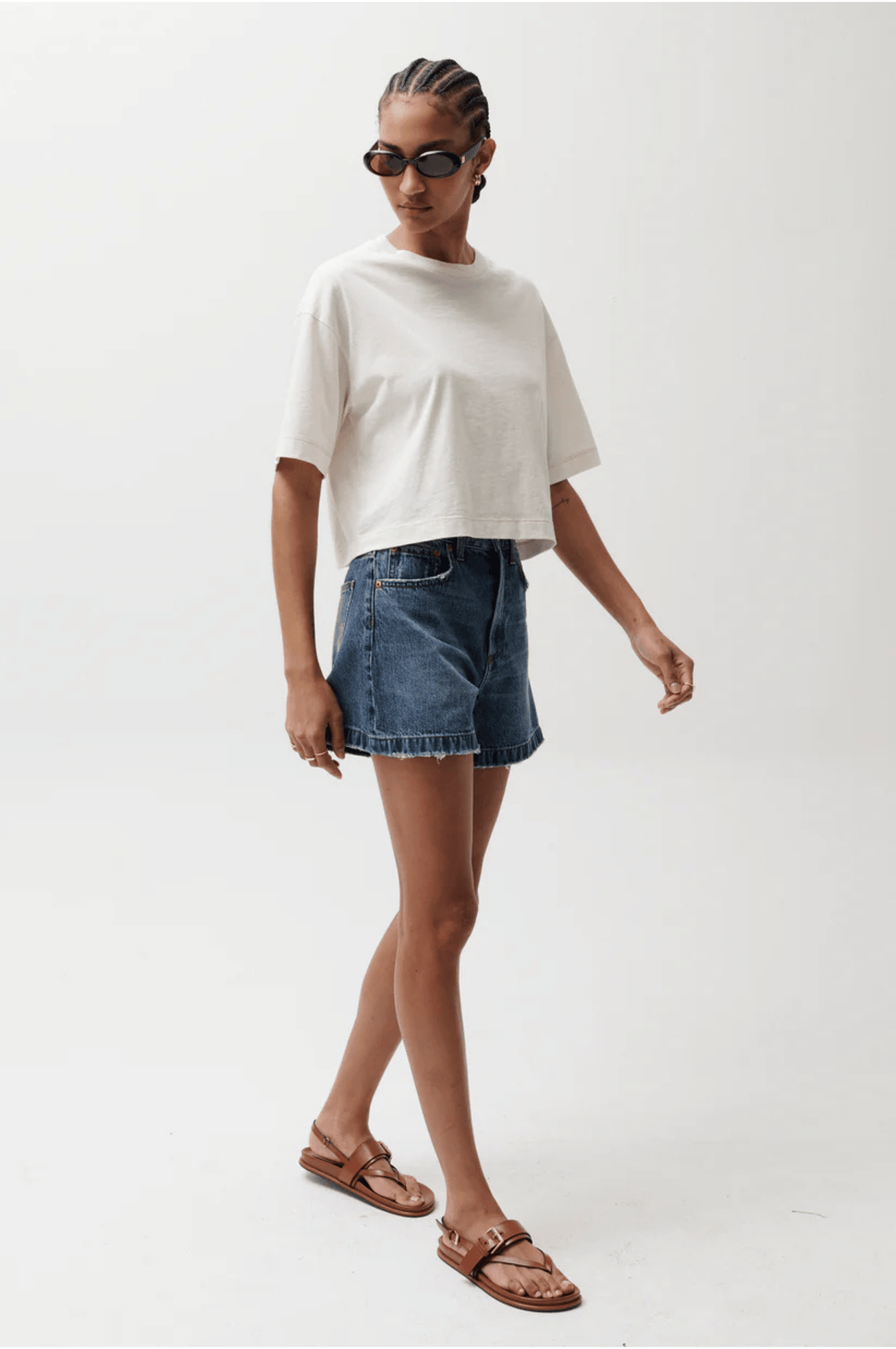 Saige High Rise A-Line Short - Wishbone