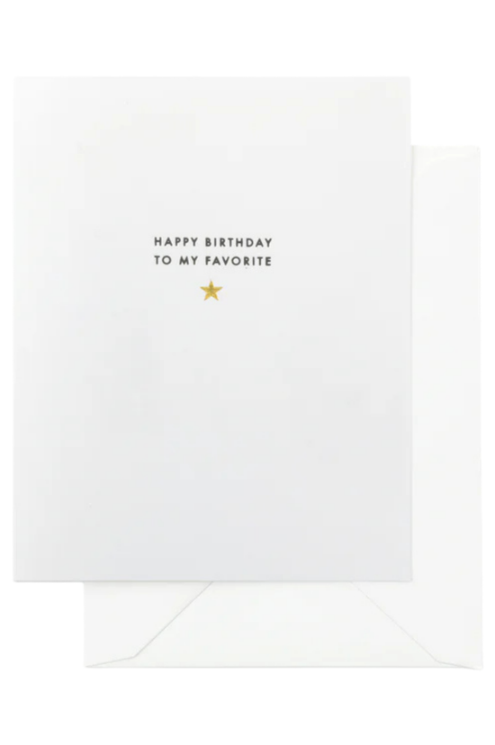 To My Favorite - Birthday Card