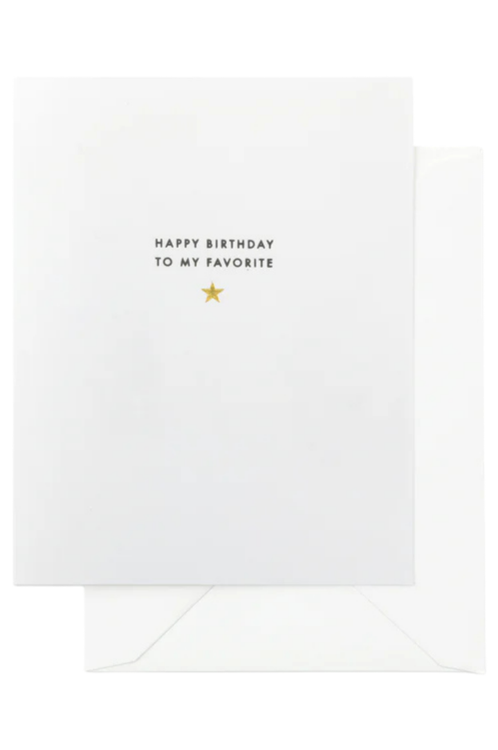 To My Favorite - Birthday Card