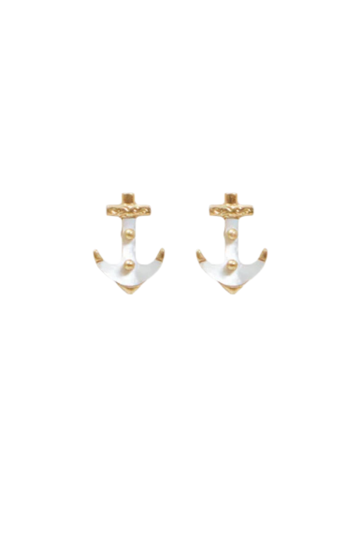 Anchor Stud Earrings
