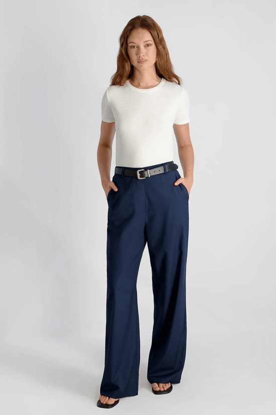 Lightweight Twill Relaxed Trouser - Marine