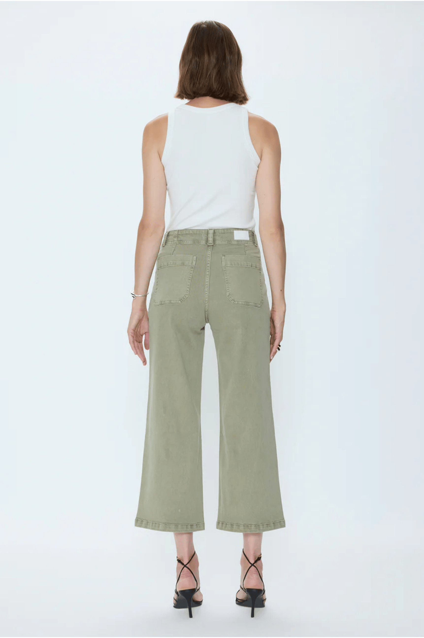 Zooey Patch Pocket Utility Pant - Slate Green