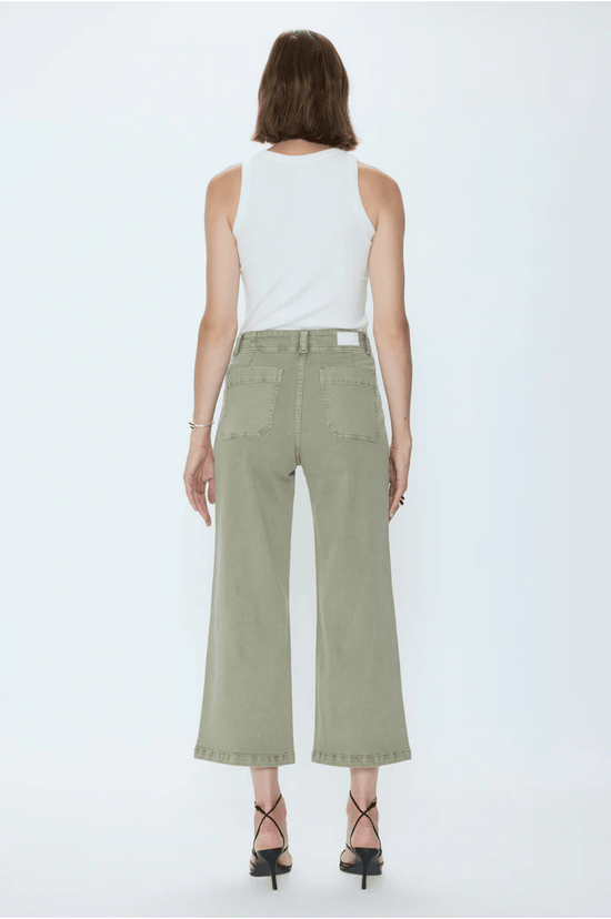 Zooey Patch Pocket Utility Pant - Slate Green