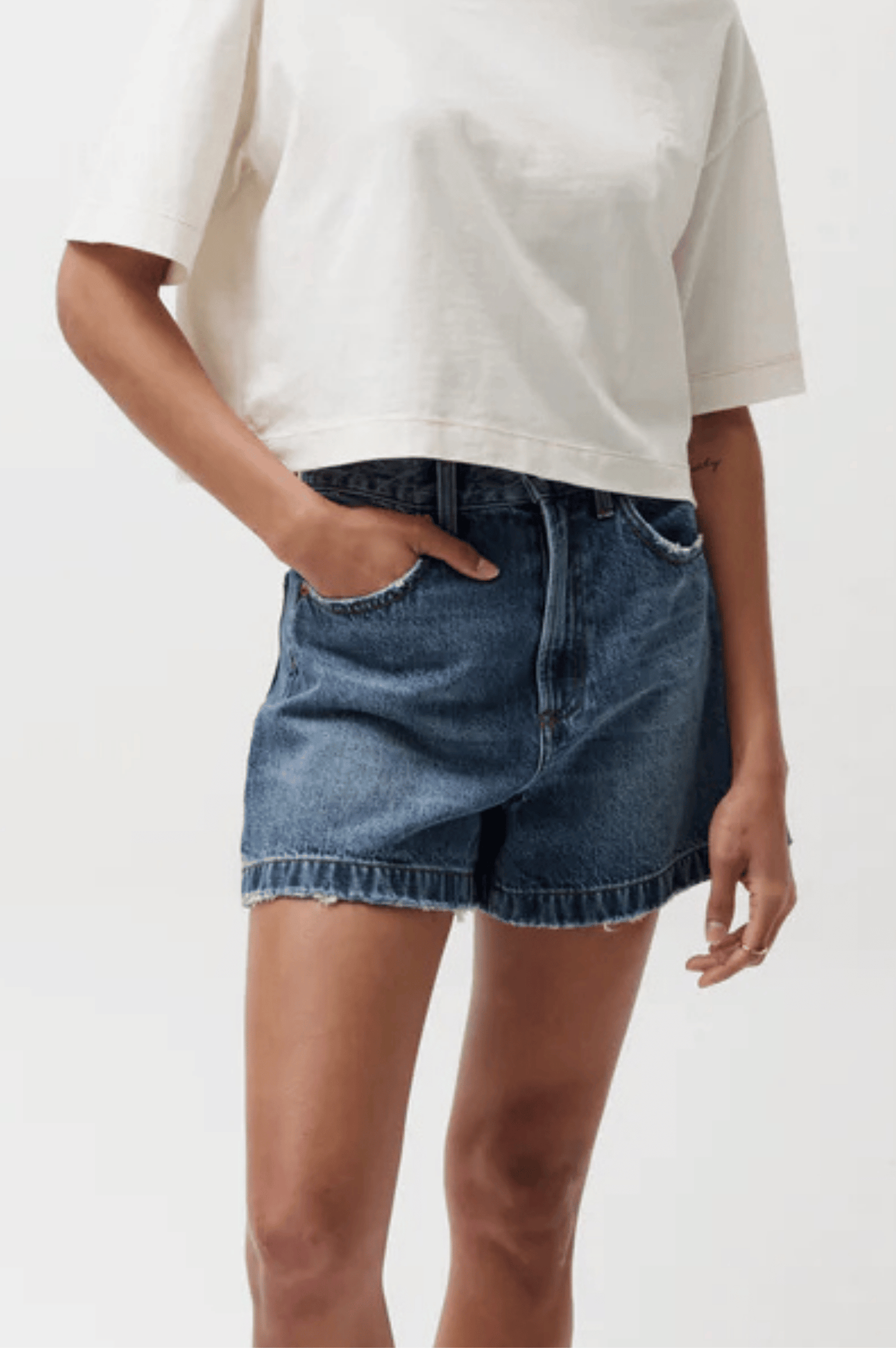 Saige High Rise A-Line Short - Wishbone