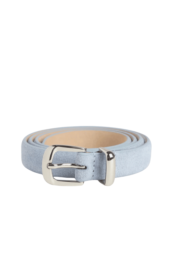The Dottie Belt - Soft Blue/Polished