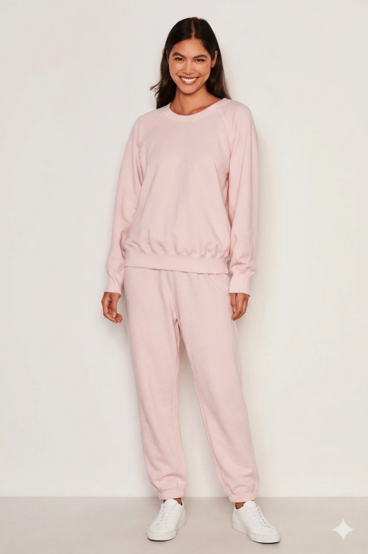 Raglan Sweatshirt - Faded Pink