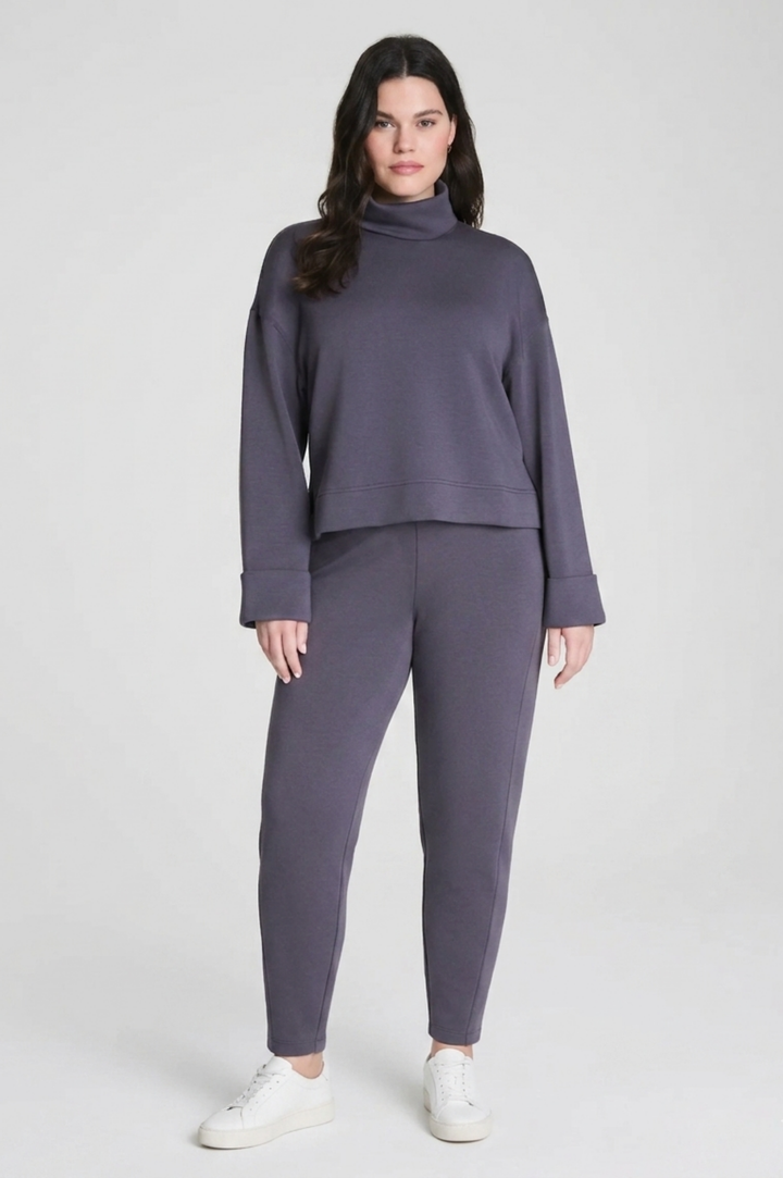Air Essentials Cropped Turtleneck - Storm