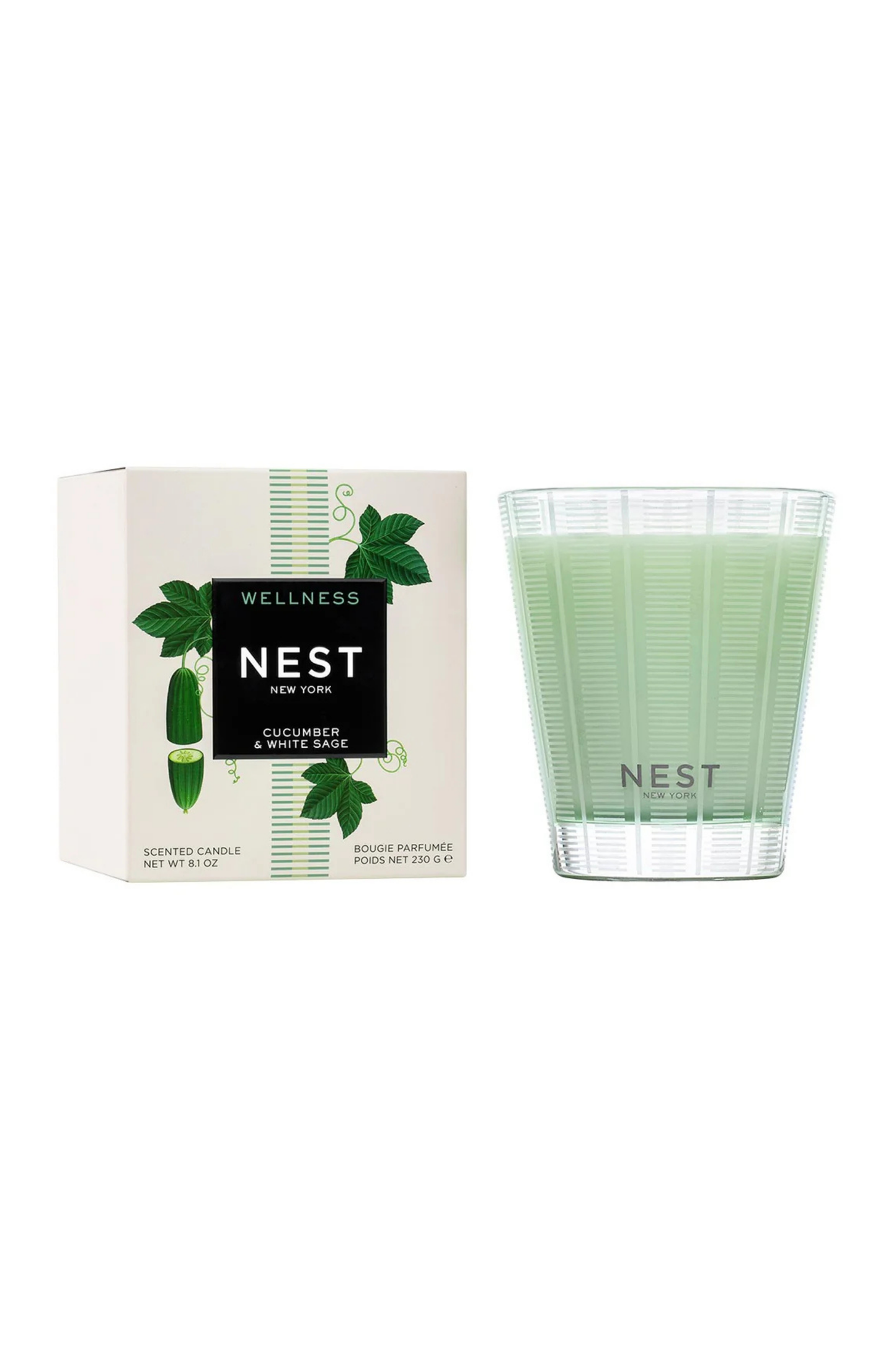 Classic Candle - Cucumber and White Sage