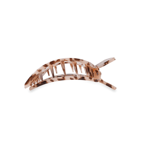 Medium Flat Square Hair Clip - Blonde Tortoise