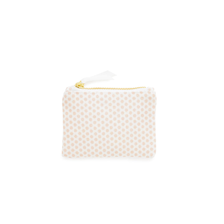 Mini Pouch - Pink Painted Dot